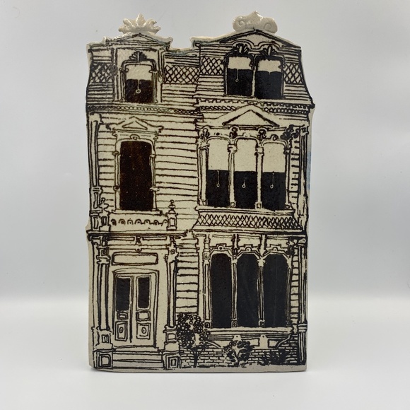 Jon Carlos Lopez Other - Large vintage 1970's Jon Carlos Lopez house vase 12" tall black and white